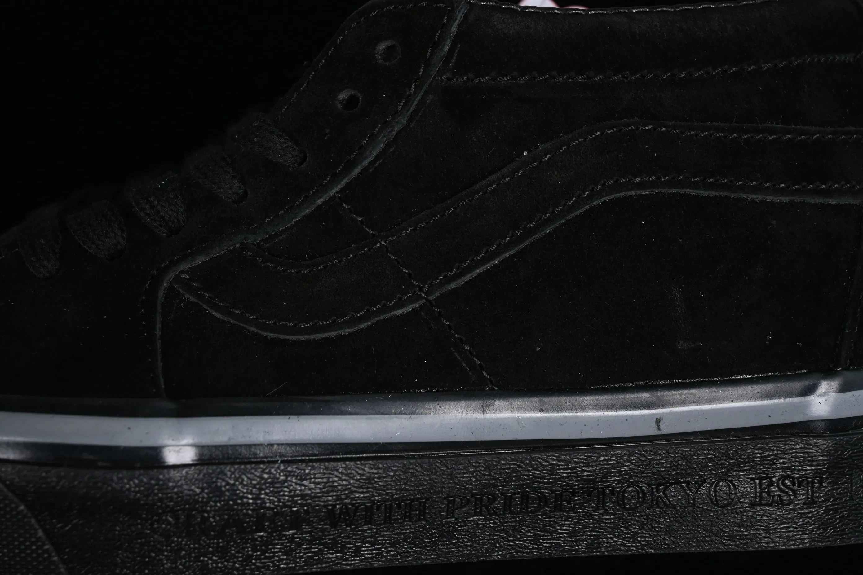 All categories Vans Vans series Vans Mid Vans China NEIGHBORHOOD x Vans Sk8-Mid joint series all black Chinese casual sneakers VN0A3WM3AFG
